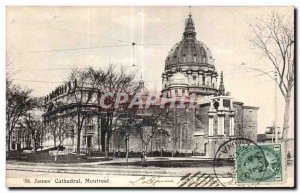 Postcard Old St James Cathedral Montreal
