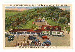 PA - Bill's Place on US Rt 30 (Lincoln Hwy). Huge Gas Station  ca 1930's