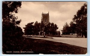 RPPC Parish Church BRIGHTLINGSEA Essex UK 1917 Postcard