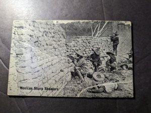 Mint Mexico Military PPC Postcard Mexican Sharp Shooters