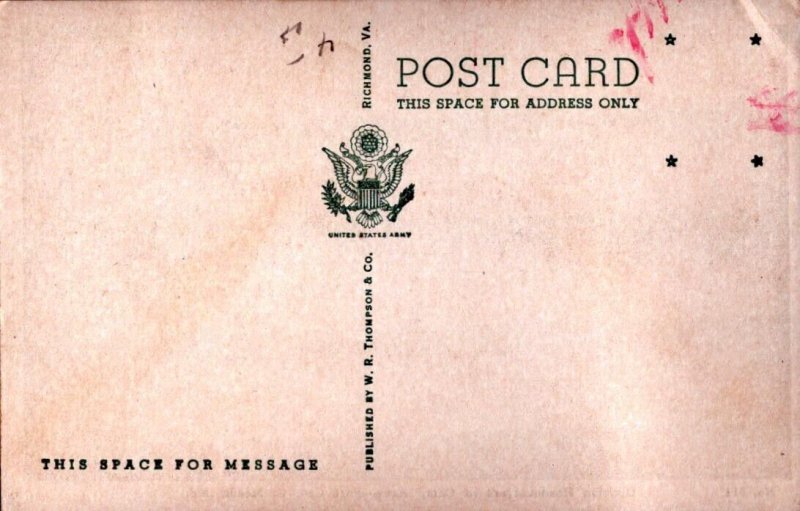 Division Headquarters - Fort Meade, Maryland Postcard