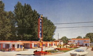 EL TEJON MOTEL West Sacramento, CA Roadside c1950s Chrome Rare Vintage Postcard