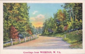 West Virginia Greetings from Weirton Landscape Scene