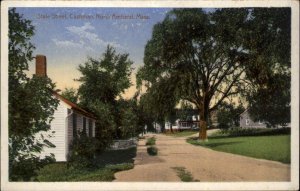 North Amherst Massachusetts MA State Street Vintage Postcard