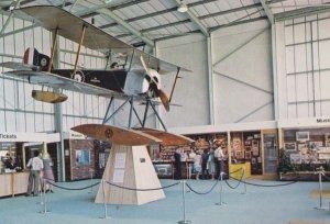 Somerset Yeovilton Fleet Air Arm Museum Exhibit WW1 Sopwith Baby Plane Postcard