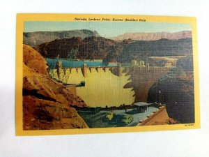 Vintage Postcard Nevada Lookout Point Hoover Boulder Dam