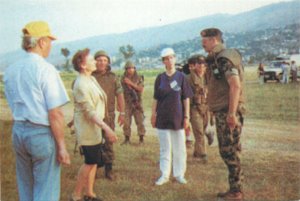 Romania military army meeting soldiers Postcard