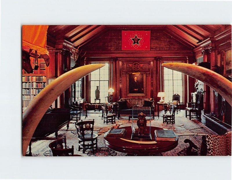 Postcard The North Room, Sagamore Hill, Long Island, Oyster Bay, New York