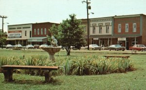 1976 Jimmy Carter Billboard Downtown Plains GA from the Park Vintage Postcard