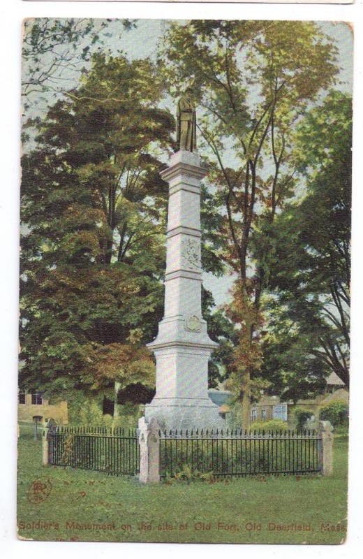 Old Deerfield MA Soldiers Monument Civil War Old Fort 