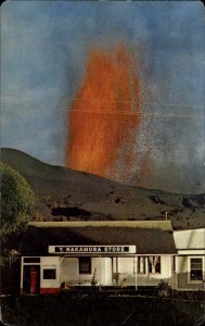 Kapoho Hawaii HI Volcano Eruption c1950s-60s Postcard