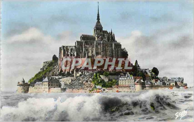 Modern Postcard Mont Saint Michel (Manche) Great Maree