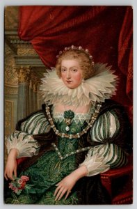 Ann of Austria By Peter Paul Rubens Wife of Louis XIII of France Postcard X26