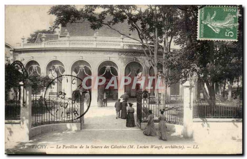 Vichy - Le Pavillon de la Source des Celestins - Old Postcard