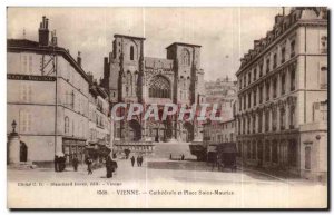 Old Postcard Vienna Cathedral and St. Maurice