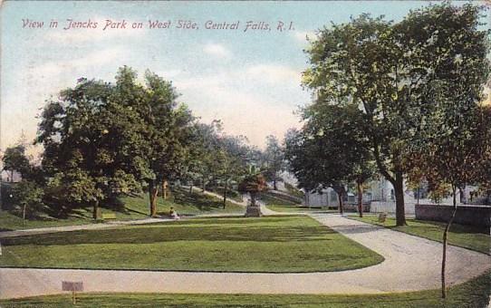 Rhode Island Central Falls View In Jencks Park On West Side 1908