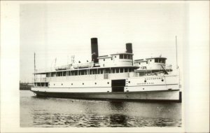 SS SOUTHPORT Eastern Steamship SS Co of Maine Real Photo Postcard