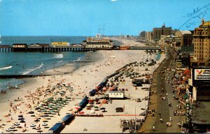 New Jersey Atlantic City Aerial View From New York Avenue Looking Toward Conv...