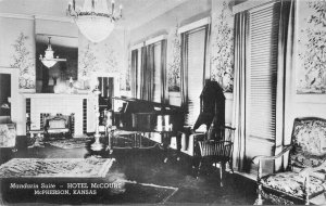 Hotel McCourt Mandarin Suite McPherson Kansas RPPC Photo Postcard 21-2620