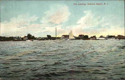 Oakland Beach RI Old Landing c1910 Postcard