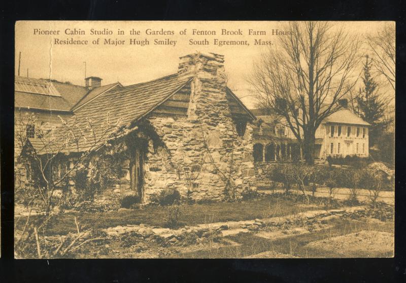 South Egremont, Mass/MA Postcard, Pioneer Cabin, Fenton Brook Farm House