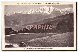 Old Postcard Sallanges Road Yaw Combloux and Mont Blanc