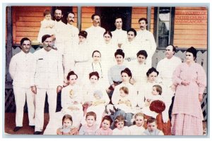 c1910 Missionaries of United Church Madagascar Antique Unposted Postcard