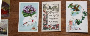 18 Post cards from 1900 to 1915 Many Embossed