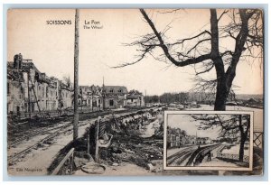 Soissons Aisne Hauts-de-France France Postcard The Port The Wharf c1910