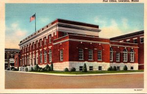 Maine Lewiston Post Office Curteich