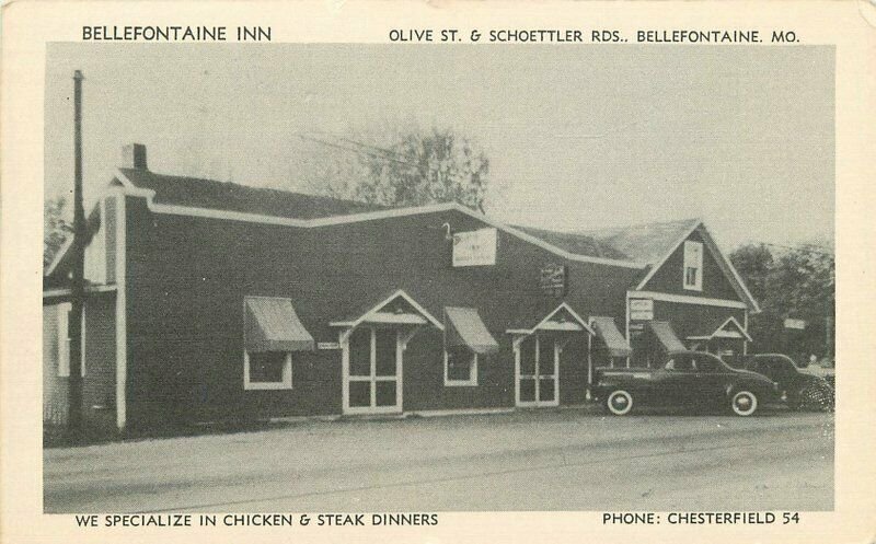 Bellefontaine Inn roadside Missouri McDermott Print Postcard 10446 