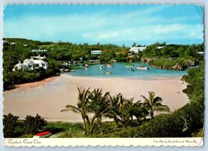 Bermuda Postcard Beach in Tucker's Town Cove c1950's Vintage Posted