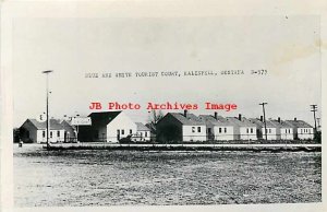 MT, Kalispell, Montana, RPPC, Blue & White Tourist Court, Nixon Photo No B-579