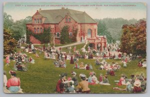 San Francisco California~Midwinter Day At Children's Playground~Vintage Postcard 