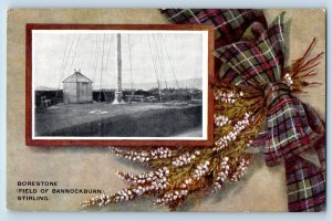 Stirling Scotland Postcard Borestone Field of Bannockburn c1910 Oilette Tuck Art