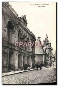 Old Postcard Bourges Theater