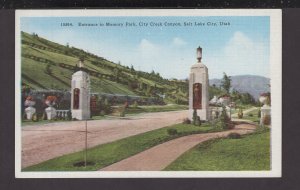 Utah SALT LAKE CITY - Entrance to Memory Park, City Creek Canyon - LINEN