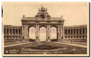 Old Postcard From Jubilee Brussels Monumental Arcade Brussel Monumentaal Boog...