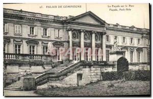 Postcard Old Palace of Compiegne The Facade of the Park