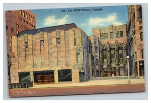 Vintage 1940's Postcard The WGN Studios Building Chicago Illinois