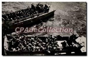 Modern Postcard Unloading in Normandy Arrival Unloading of River boats on the...