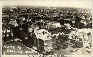 Kane PA Pennsylvania Birdseye View c1910 Real Photo Postcard