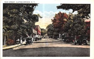 Main Street Clifton Springs, New York