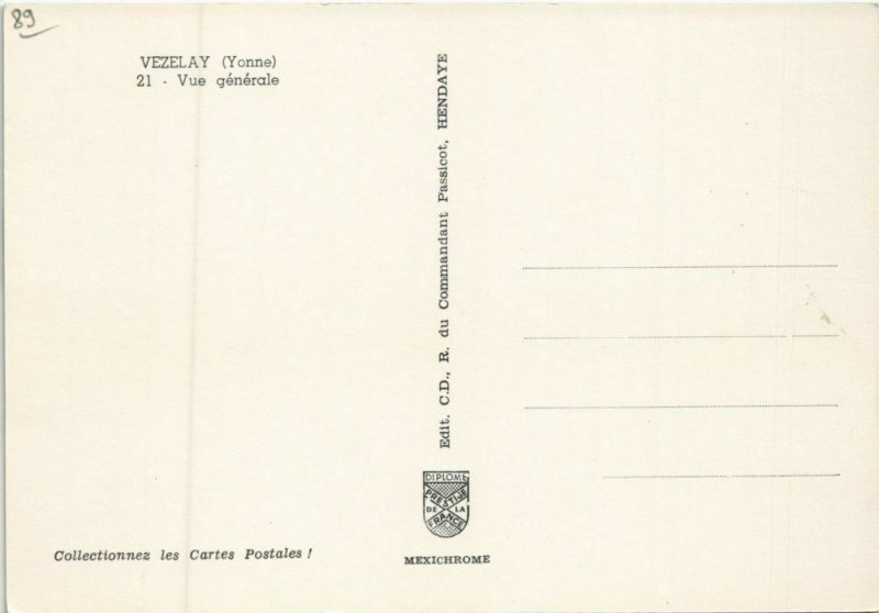 CPM VEZELAY Vue Generale (1196126)