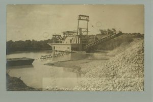 Folsom CALIFORNIA RPPC 1907 GOLD DREDGE Dredging Mining NATOMA COMPANY Water