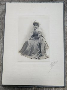 1870 Lithograph  Amanda E. Pierce in Wedding Gown