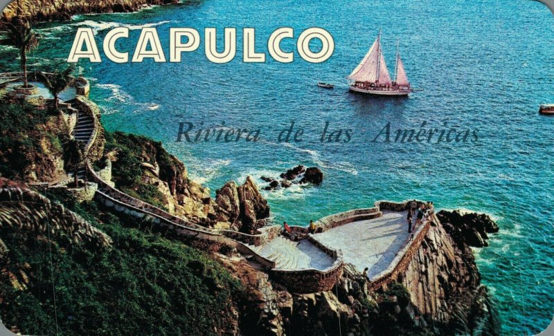 Mexico Reviera de las Americas Acapulco Vintage Postcard 07.89