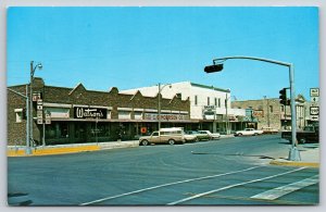 Ozona Texas~Main Street~Watson's Department Store~Morrison 5&10c~1960s Cars~PC