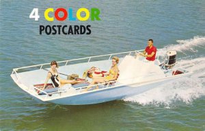 Shell Knob Missouri Motor Boat Color Postcards Ad Vintage Postcard AA14196