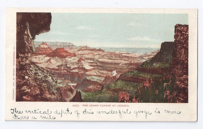 Grand Canyon of Arizona 1900 UDB Detroit Photographic Co.